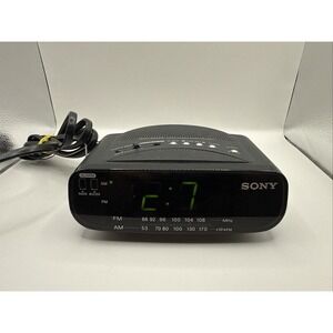 Vintage Sony ICF-C212 Dream Machine FM/AM Clock Radio Green LED
